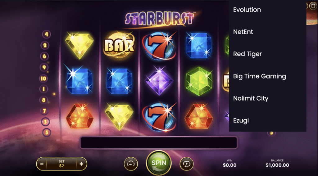 starburs slot