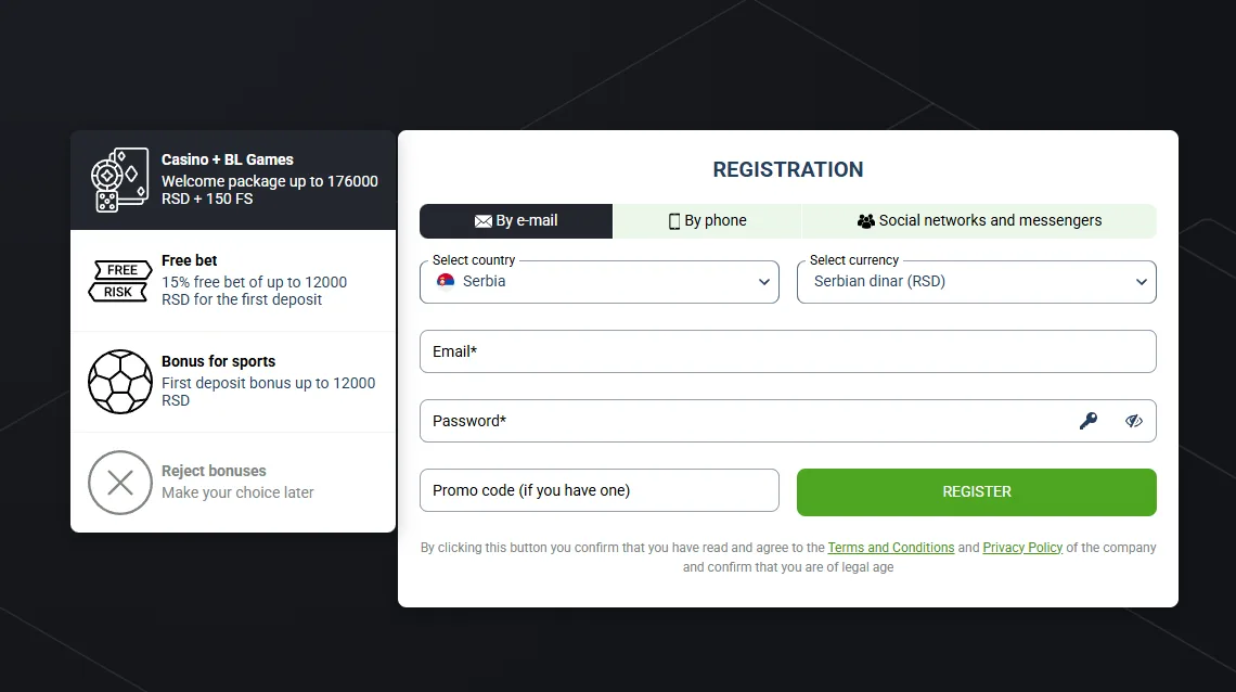 Betlabel kazino stranica registracija